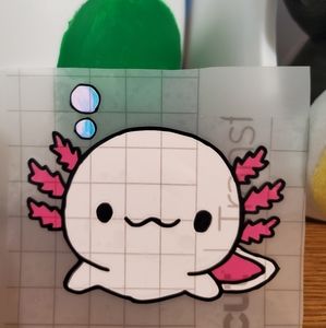 Axolotl vinyl sticker